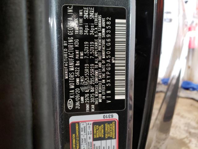 5XYPGDA50LG693582 KIA SORENTO S