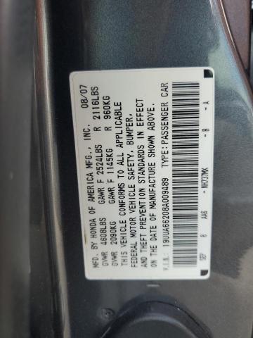 19UUA66208A009489 Acura TL
