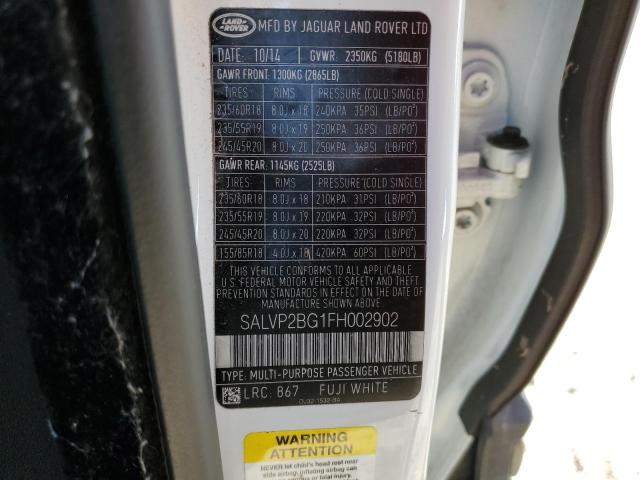 SALVP2BG1FH002902 Land Rover Range Rover Evoque Pure Plus
