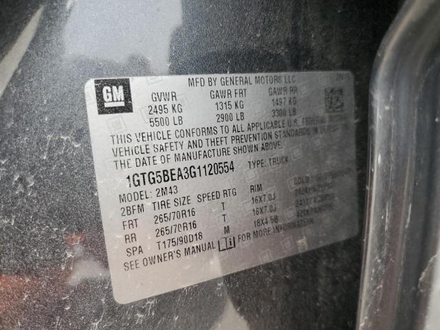 2016 GMC CANYON - 1GTG5BEA3G1120554