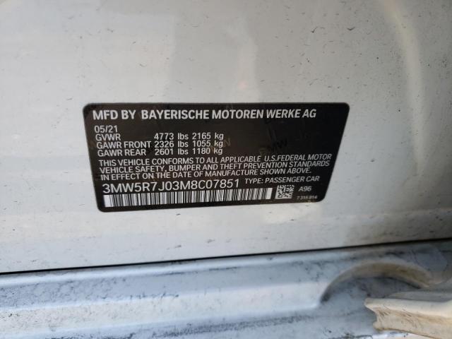 2021 BMW 330XI - 3MW5R7J03M8C07851