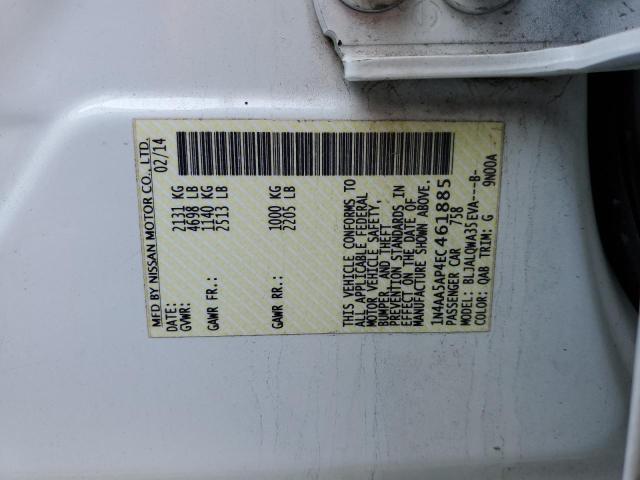 1N4AA5AP4EC461885 Nissan MAXIMA S