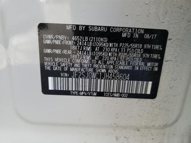 JF2SJGWC1JH458604 Subaru Forester 2.0xt Touring