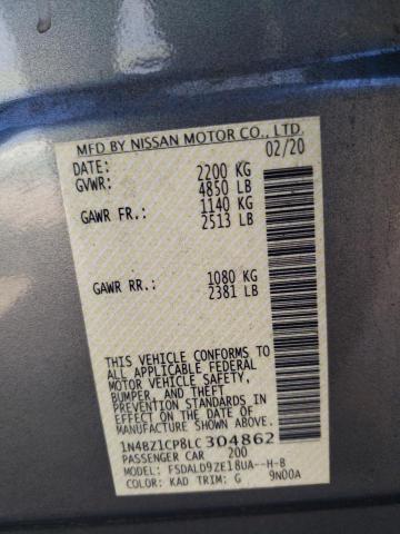 2020 NISSAN LEAF SV PL - 1N4BZ1CP8LC304862