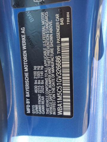 2016 BMW M235XI WBA1M5C51GV326686