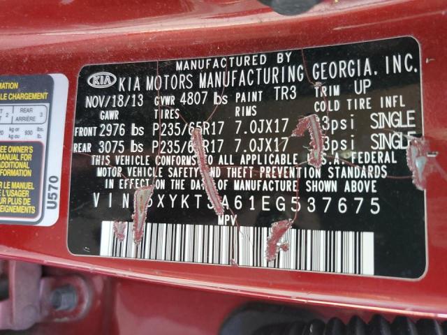 5XYKT3A61EG537675 KIA SORENTO LX