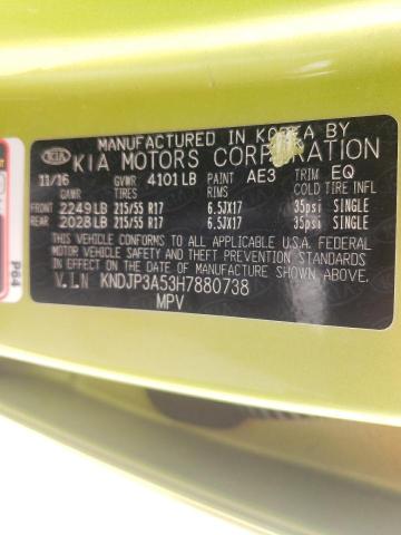 KNDJP3A53H7880738 KIA SOUL +