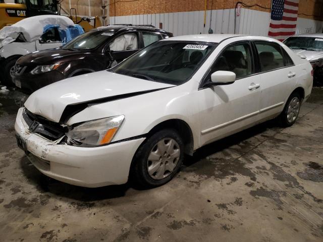 Salvage cars for sale from Copart Anchorage, AK: 2003 Honda Accord LX