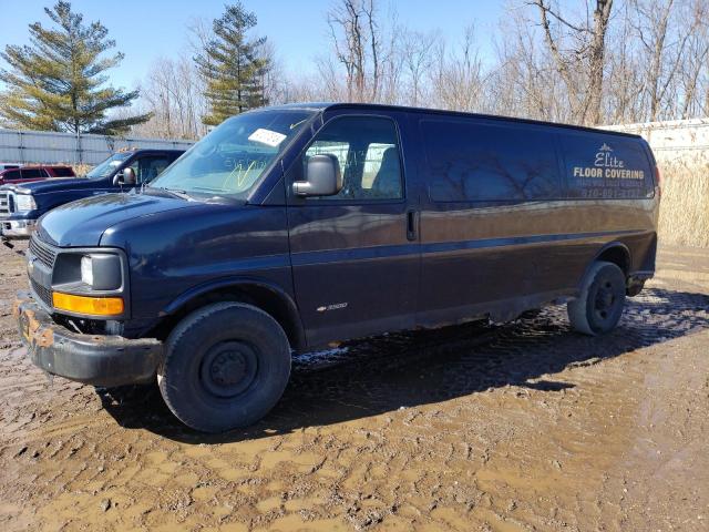 Salvage cars for sale from Copart Davison, MI: 2005 Chevrolet Express G3500