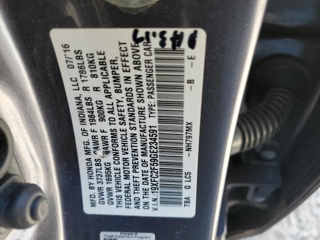 2016 HONDA CIVIC LX 19XFC2F59GE234591