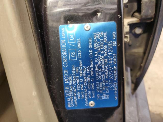JS3TX92V144112585 Suzuki XL7