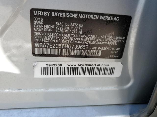 2017 BMW 740 I - WBA7E2C56HG739652