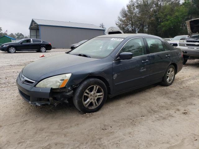 Salvage cars for sale from Copart Midway, FL: 2006 Honda Accord EX