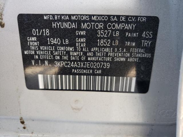 2018 HYUNDAI ACCENT SE 3KPC24A3XJE020739