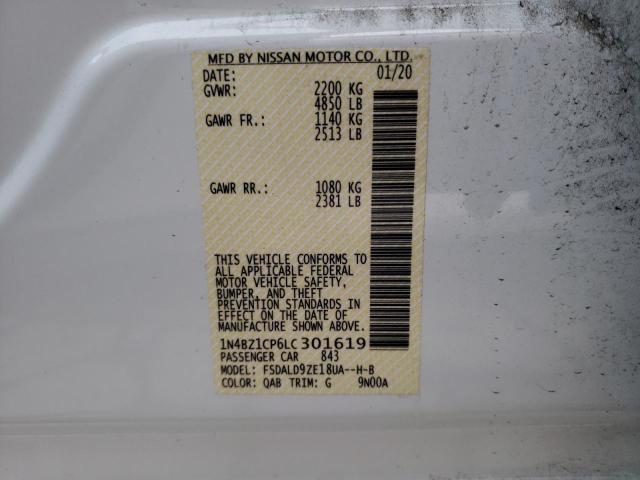 1N4BZ1CP6LC301619 Nissan Leaf Sv Plus