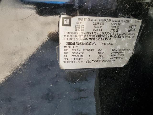 2017 GMC TERRAIN SL 2GKALMEK7H6353646