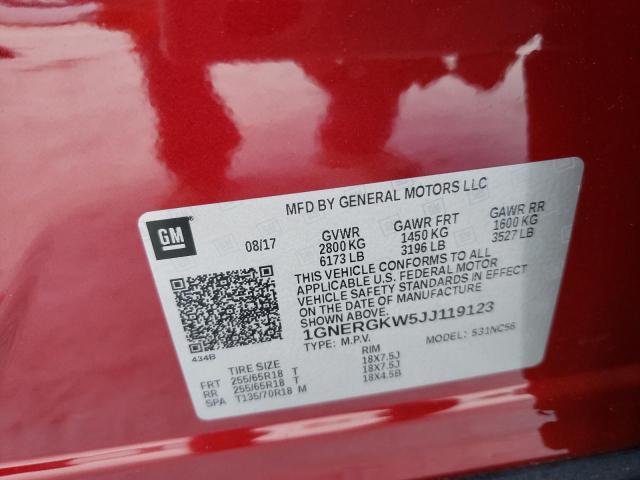 2018 CHEVROLET TRAVERSE L 1GNERGKW5JJ119123