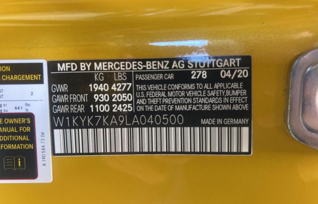 2020 MERCEDES-BENZ AMG GT R - W1KYK7KA9LA040500