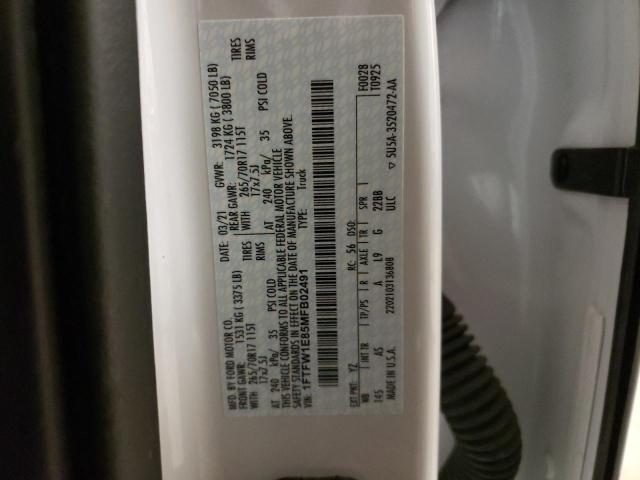 2021 FORD F150 SUPER - 1FTFW1E85MFB02491