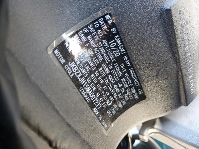 2021 KAWASAKI ZX636 K - JKBZXJH15MA007277