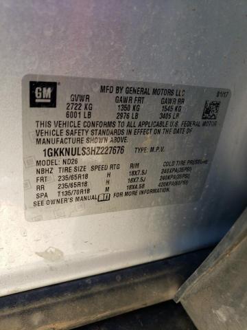 1GKKNULS3HZ227676 GMC Acadia Slt-1