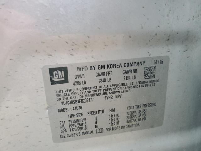 2015 BUICK ENCORE CON - KL4CJBSB1FB202177