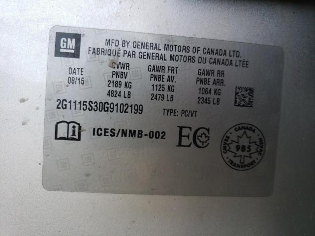 2016 CHEVROLET IMPALA LT - 2G1115S30G9102199