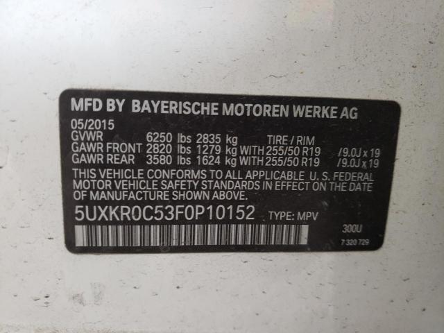 5UXKR0C53F0P10152 BMW X5 Xdrive35i