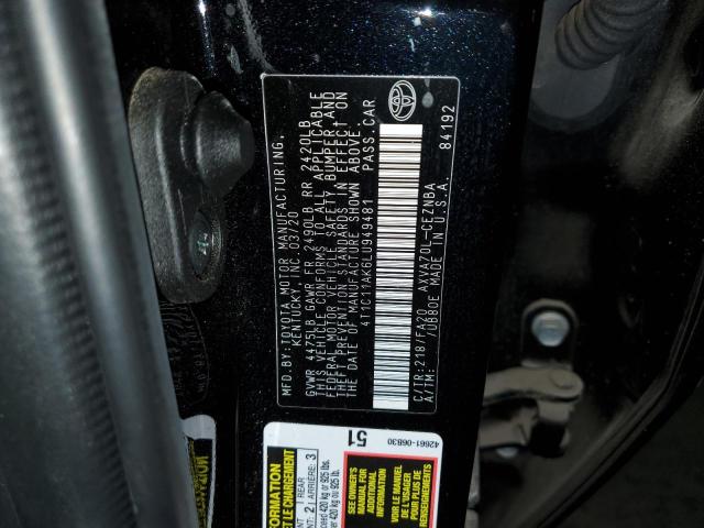2020 TOYOTA CAMRY LE - 4T1C11AK6LU949481