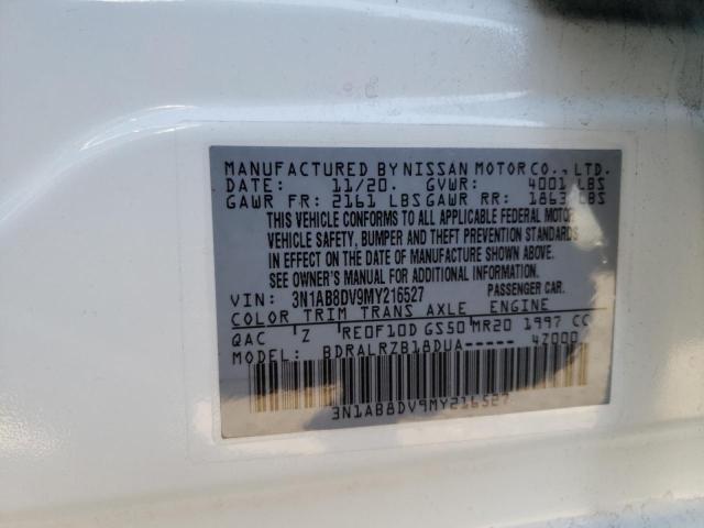 3N1AB8DV9MY216527 Nissan SENTRA SR