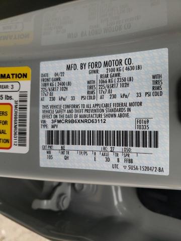 2022 FORD BRONCO SPO 3FMCR9B6XNRD63112