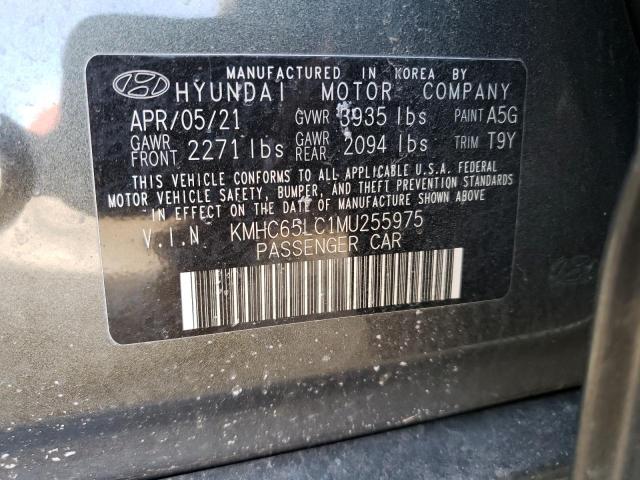 2021 HYUNDAI IONIQ BLUE - KMHC65LC1MU255975