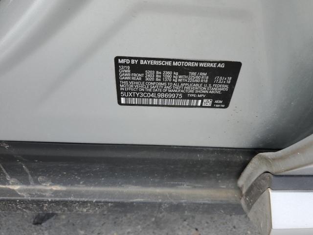 2020 BMW X3 SDRIVE3 - 5UXTY3C04L9B69975