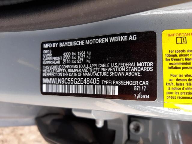 WMWLN9C55G2E48405 Mini Cooper