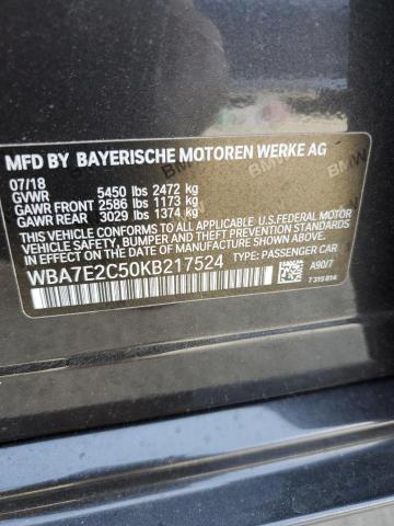 2019 BMW 740 I - WBA7E2C50KB217524