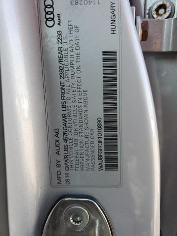 2015 AUDI S3 PREMIUM - WAUBFGFF3F1010890