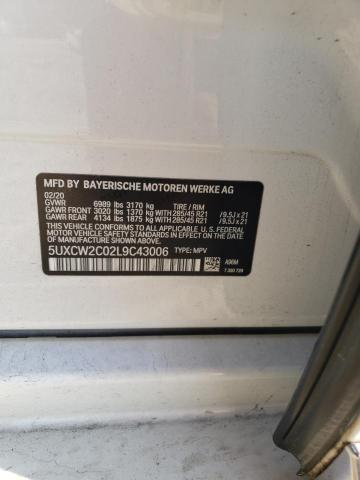 2020 BMW X7 XDRIVE4 - 5UXCW2C02L9C43006