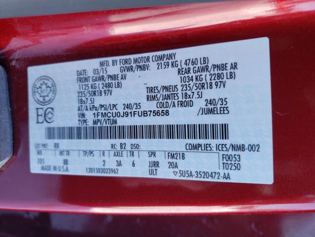 2015 FORD ESCAPE TIT 1FMCU0J91FUB75658
