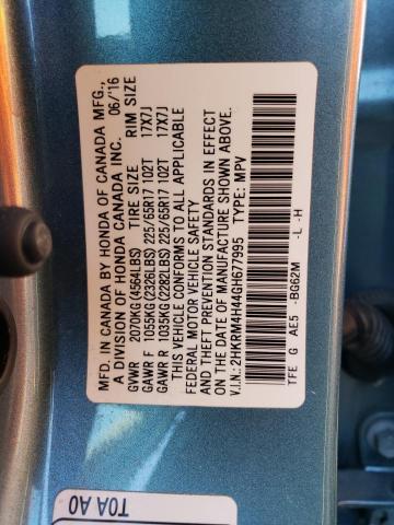 2016 HONDA CR-V SE 2HKRM4H44GH677995