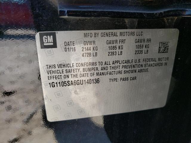 2016 CHEVROLET IMPALA LT - 1G1105SA6GU140136