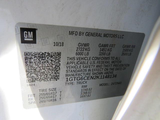 1GTG6CEN2K1148134 GMC CANYON SLE