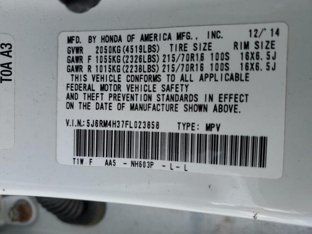 2015 HONDA CR-V LX 5J6RM4H37FL023858