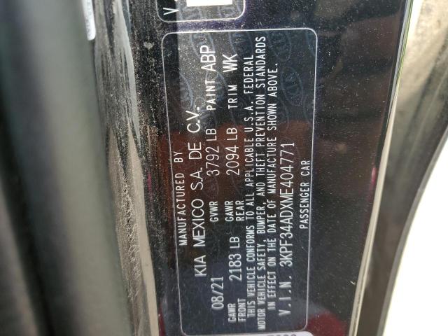 2021 KIA FORTE GT L - 3KPF34ADXME404771