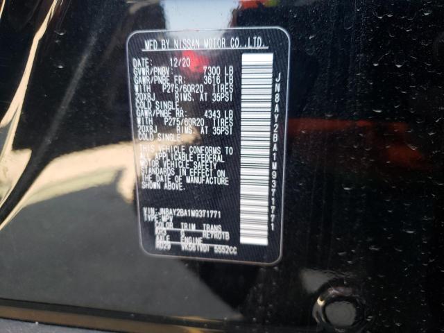 2021 NISSAN ARMADA SL - JN8AY2BA1M9371771