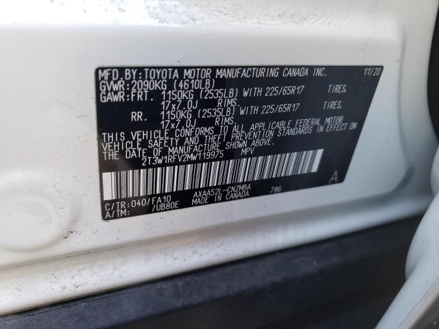 2021 TOYOTA RAV4 XLE - 2T3W1RFV2MW119975