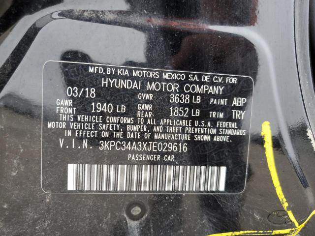 2018 HYUNDAI ACCENT LIM - 3KPC34A3XJE029616