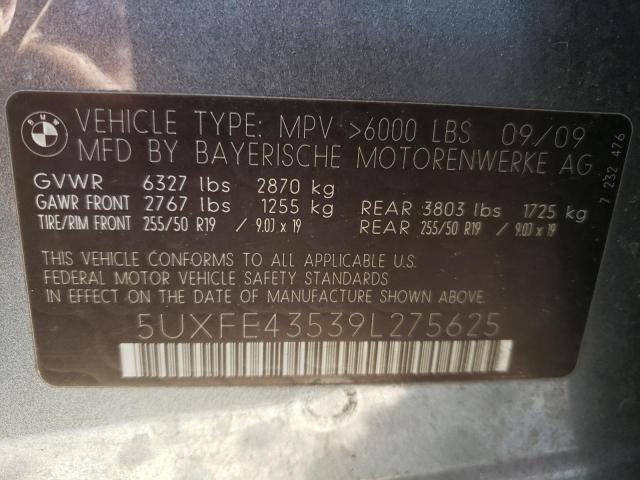 5UXFE43539L275625 BMW X5