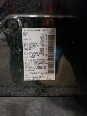 2017 NISSAN ROGUE SV 5N1AT2MV6HC812910