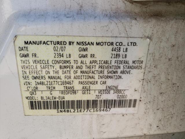 1N4BL21E77C169467 Nissan Altima 3.5se