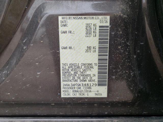 1N4AL3AP7GN348129 Nissan ALTIMA 2.5